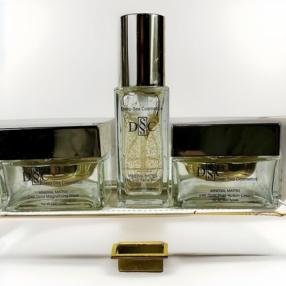 Deep Sea Cosmetics Mineral Matrix 24K Gold Treatment Kit w/Box /PPW - NEW *READ* - Picture 4 of 16